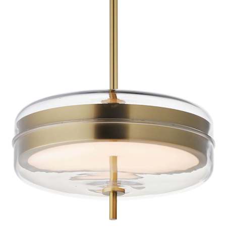 ET2 Voto 12" Wide Pendant Natural Aged Brass