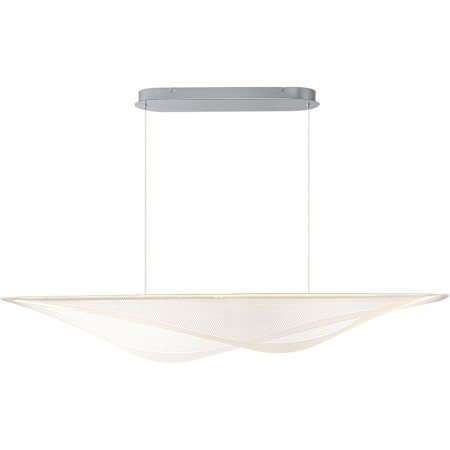 ET2 Manta 59" Wide Suspension Linear Pendant Polished Chrome