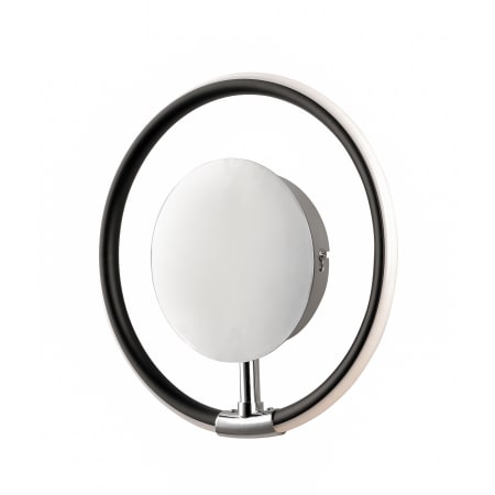 ET2 Ringer 10" Tall LED Wall Light Black and Polished Chrome