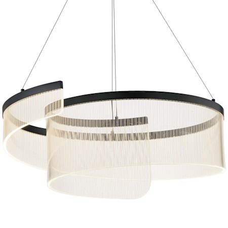 ET2 Sonata 24" Wide Suspension Pendant Black