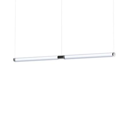 ET2 Vanish 2 Light 52" Wide LED Suspension Linear Pendant Brushed Aluminum