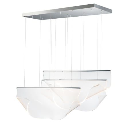 ET2 Rinkle 51" Wide LED Multi Light Linear Abstract Pendant Polished Chrome