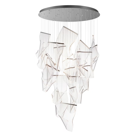 ET2 Rinkle 36" Wide LED Multi Light Abstract Pendant Polished Chrome