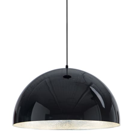 ET2 Hemisphere 24" Wide LED Pendant Gloss Black / Aluminum