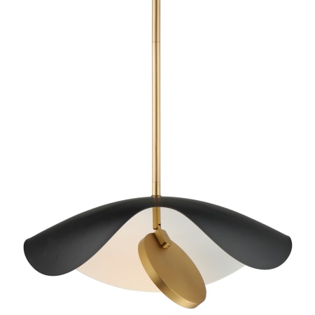 ET2 Carmen 16" Wide LED Pendant Black / Gold