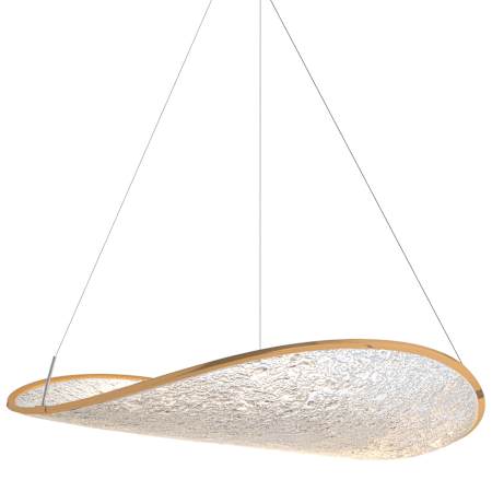 ET2 Moonscapes 24" Wide LED Abstract Chandelier Brushed Champagne