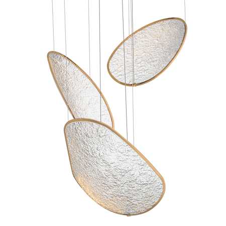ET2 Moonscapes 30" Wide LED Multi Light Pendant Brushed Champagne