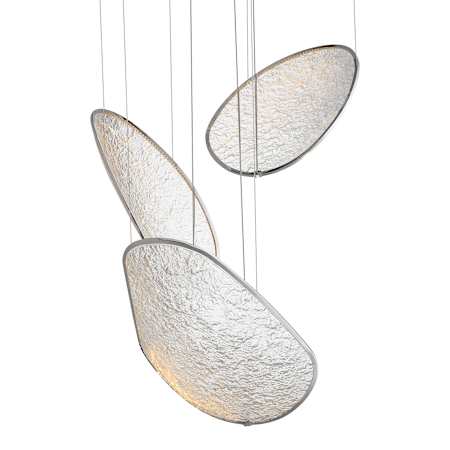 ET2 Moonscapes 30" Wide LED Suspension Multi Light Pendant Polished Chrome