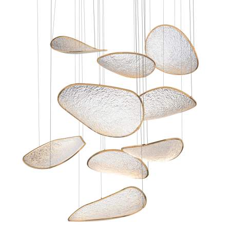 ET2 Moonscapes 48" Wide LED Multi Light Pendant Brushed Champagne