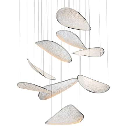 ET2 Moonscapes 48" Wide LED Suspension Multi Light Pendant Polished Chrome