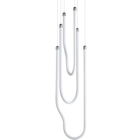 ET2 Soleil 13" Wide Multi Light Pendant Polished Chrome