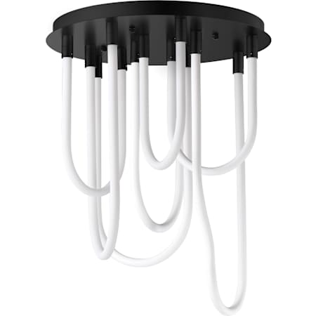 ET2 Soleil 20" Wide Flush Mount Ceiling Fixture Black