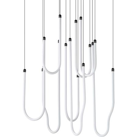 ET2 Soleil 36" Wide Multi Light Pendant Black
