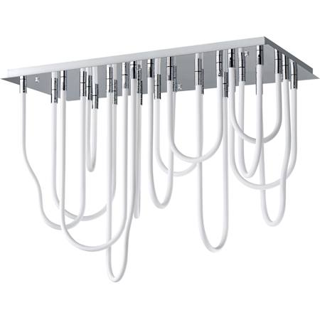 ET2 Soleil 42" Wide Flush Mount Linear Ceiling Fixture Polished Chrome