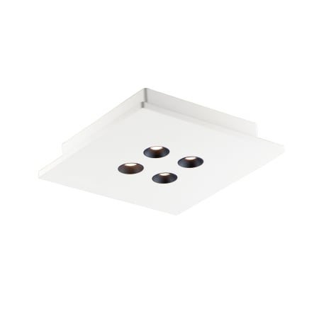 ET2 Peg 4 Light 10" Wide Integrated LED Flush Mount Ceiling Fixture White