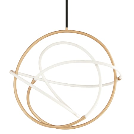 ET2 Mobius 32" Wide LED Abstract Pendant Black / Gold