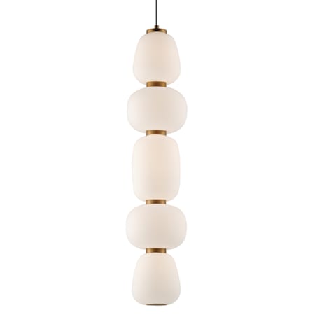 ET2 Soji 6" Wide LED Mini Pendant - 1300 Lumens Black / Gold