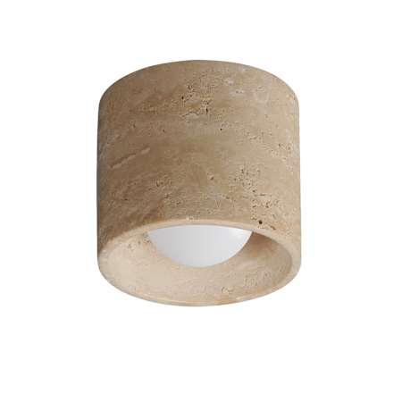 ET2 Cava 5" Wide LED Flush Mount Ceiling Fixture Travertine