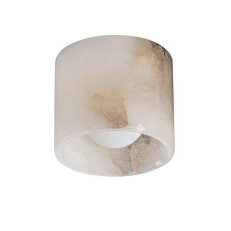 ET2 Cava 5" Wide LED Flush Mount Ceiling Fixture White Alabaster
