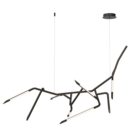 ET2 Scion 55" Wide LED Abstract Chandelier Black