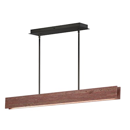 ET2 Lintel 47" Wide Linear Pendant Rosso Laterite / Gunmetal