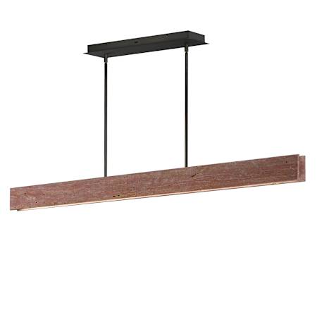 ET2 Lintel 59" Wide Linear Pendant Rosso Laterite / Gunmetal