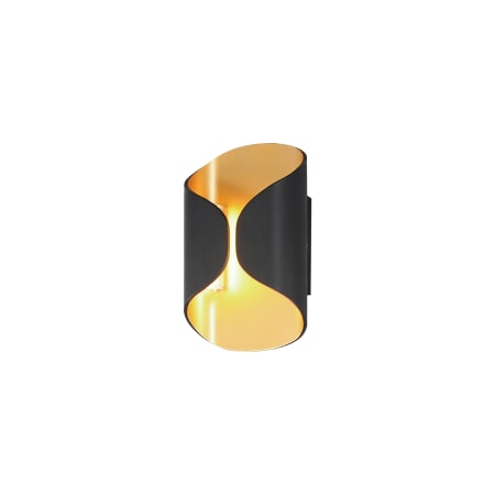 ET2 Folio 10" Tall LED Outdoor Wall Sconce Black / Gold