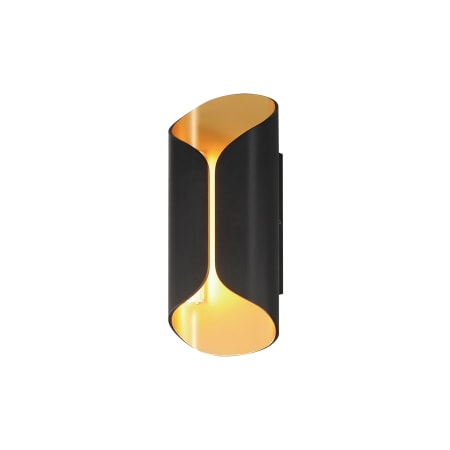 ET2 Folio 14" Tall LED Outdoor Wall Sconce Black / Gold