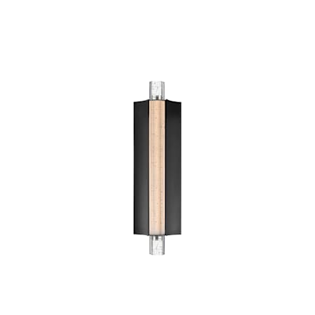 ET2 Hyperion 18" Tall LED Outdoor Wall Sconce Black / Clear Crystal