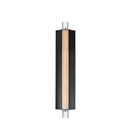 ET2 Hyperion 24" Tall LED Outdoor Wall Sconce Black / Clear Crystal