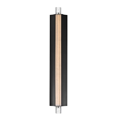 ET2 Hyperion 30" Tall LED Outdoor Wall Sconce Black / Clear Crystal