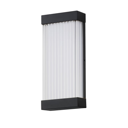 ET2 Acropolis 18" Tall LED Outdoor Wall Sconce with Crystal Shade Black