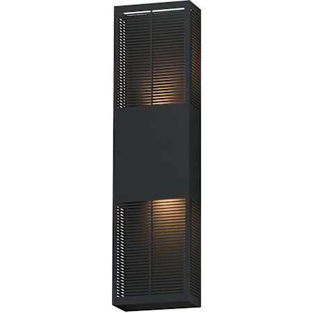 ET2 Grate 24" Tall Outdoor Wall Sconce Black