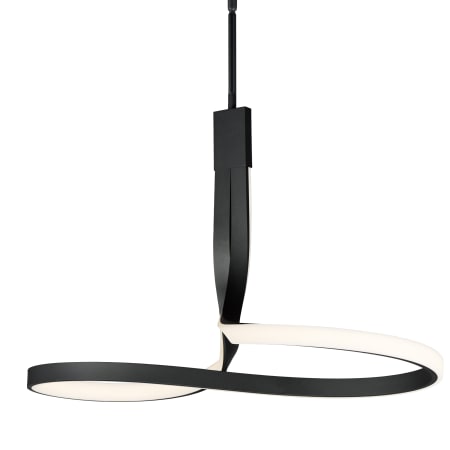 ET2 Serpentine 13" Wide LED Abstract Pendant Black