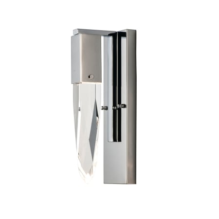 ET2 Quartz 15" Tall Integrated LED Bathroom Sconce Polished Chrome
