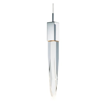 ET2 Quartz 5" Wide LED Mini Pendant Polished Chrome
