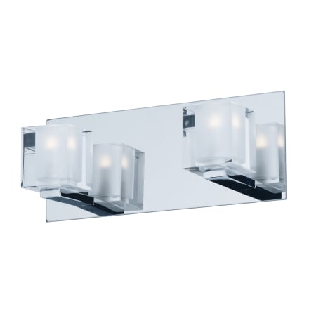 ET2 Blocs 2 Light 12" Wide LED 3000K Wall Sconce Polished Chrome