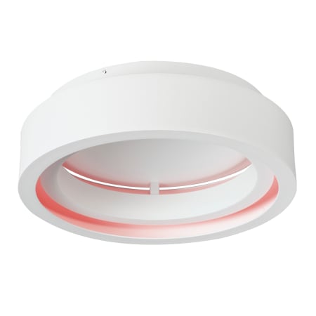 ET2 iCorona 18" Wide LED Flush Mount Drum Smart Ceiling Fixture - 277 Matte White