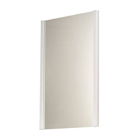 ET2 Luminance 24"W x 42"H Rectangular Flat Aluminum Framed Wall Mounted Bathroom Mirror with LED Lighting Polished Chrome