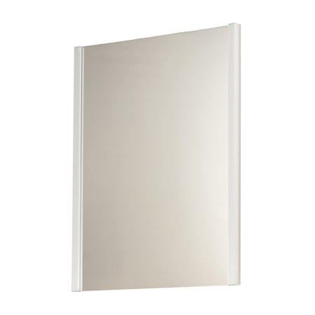 ET2 Luminance 30"W x 42"H Rectangular Flat Aluminum Framed Wall Mounted Bathroom Mirror with LED Lighting Polished Chrome