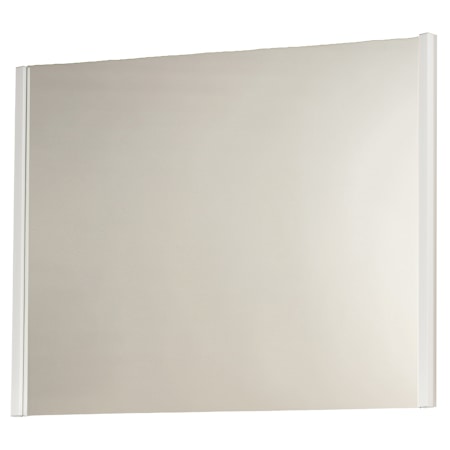ET2 Luminance 60"W x 42"H Rectangular Flat Aluminum Framed Wall Mounted Bathroom Mirror with LED Lighting Polished Chrome