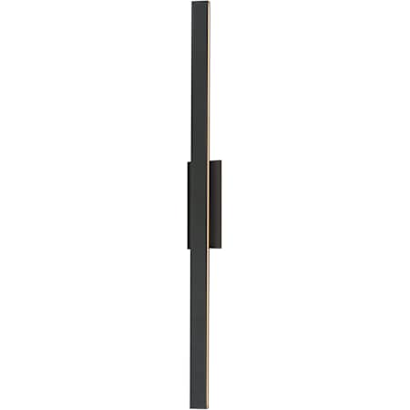 ET2 Alumilux Sideline 51" Tall Outdoor Wall Sconce Black