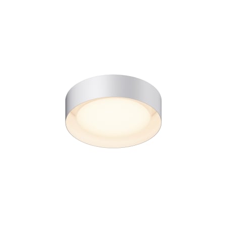 ET2 Echo 13" Wide LED Flush Mount Drum Ceiling Fixture White