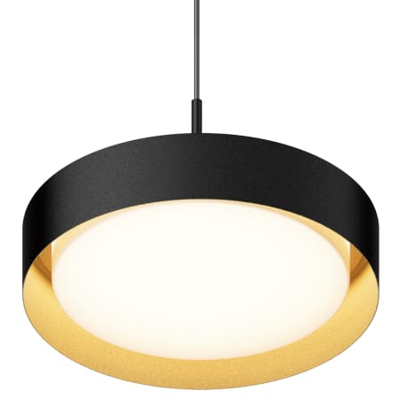 ET2 Echo 16" Wide LED Pendant Black / Gold