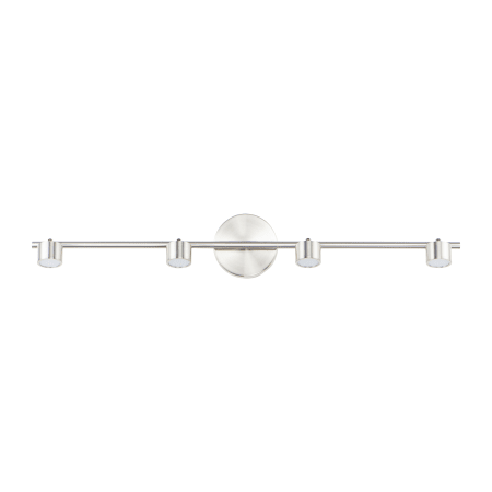 ET2 Taylor 4 Light 34" Wide LED Fixed Rail Ceiling Fixture Satin Nickel