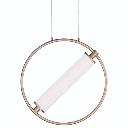 ET2 Flare 12" Wide LED Pendant Black / Soft Gold