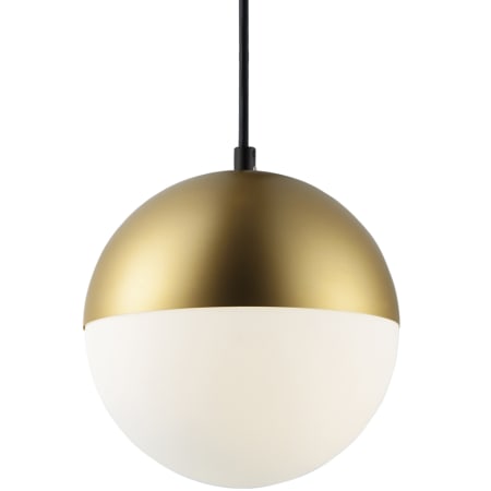 ET2 Half Moon 8" Wide LED Mini Pendant Metallic Gold