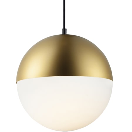 ET2 Half Moon 12" Wide LED Pendant Metallic Gold