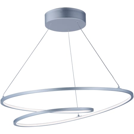 ET2 Cycle 25" Wide LED Ring Chandelier Matte Silver