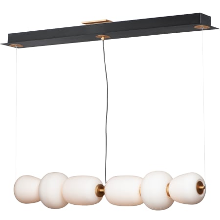 ET2 Soji 2 Light 6" Wide LED Linear Chandelier Black / Gold